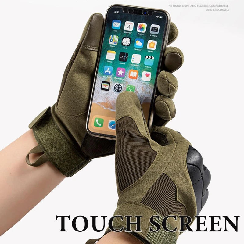 Motorcycle Gloves Touch Screen Full Finger Breathable Riding Gloves for Summer Motocross