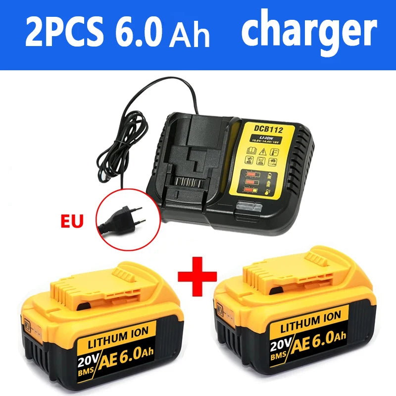 100 Percent Compatible Dewalt 20V Battery 12Ah Rechargeable Li Ion Replacement Battery