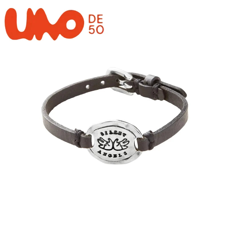 High-Grade UNOde50 Silver Plated S925 and Gold Plated 14K Bracelet Elegant Gift Choice for Women