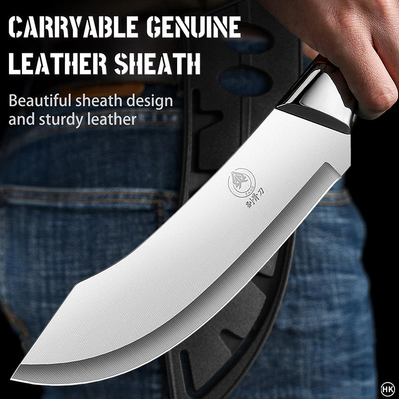 Stainless Steel Ultra Sharp Bending Fracture Knife for Precise Cutting Trimming and Peeling by Professional Butchers