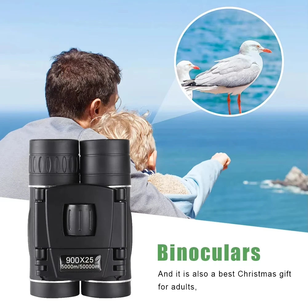 High Definition 900x25 Binoculars Portable Long Distance Telescope for Outdoor Sports Hunting Camping Travel Gift