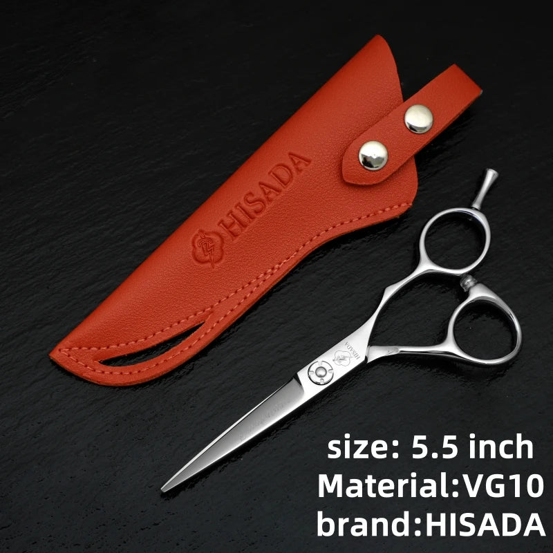 Hisada Professional Hairdressing Scissors 6 Inch VG10 Stainless Steel Cutting Scissors for Salon Use