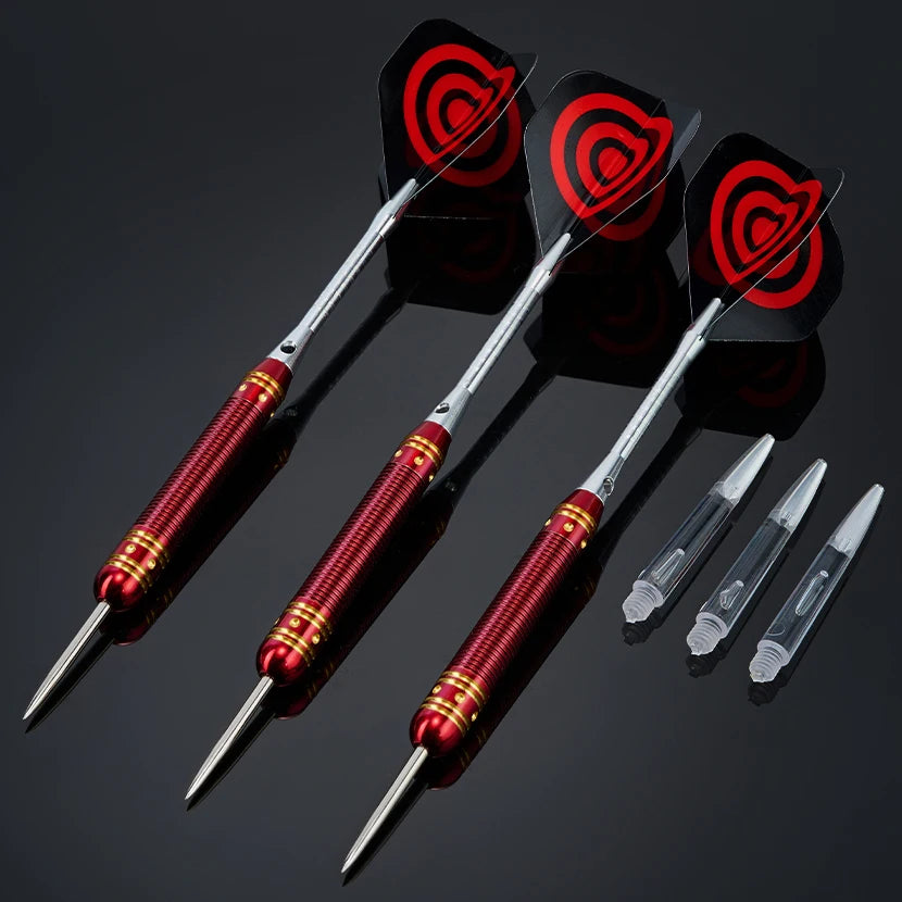 3 pcs 21g electroplated red copper darts metal tip darts color box set professional training competition darts