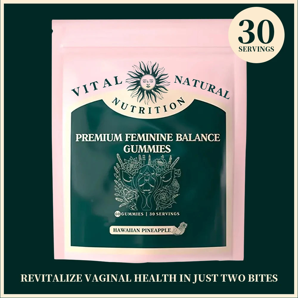180 Pieces Vital Source Feminine Balance Gummies Hawaiian Pineapple Women Gift