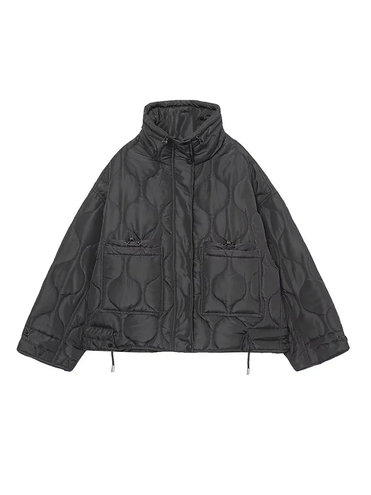 Q B Aristocratic TRAF Warm Cotton Jacket Stand Collar