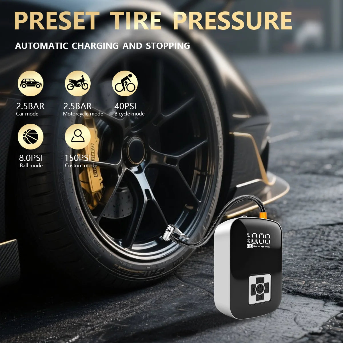 Samson Shopping 25 Car Mounted Wireless Inflation Pump