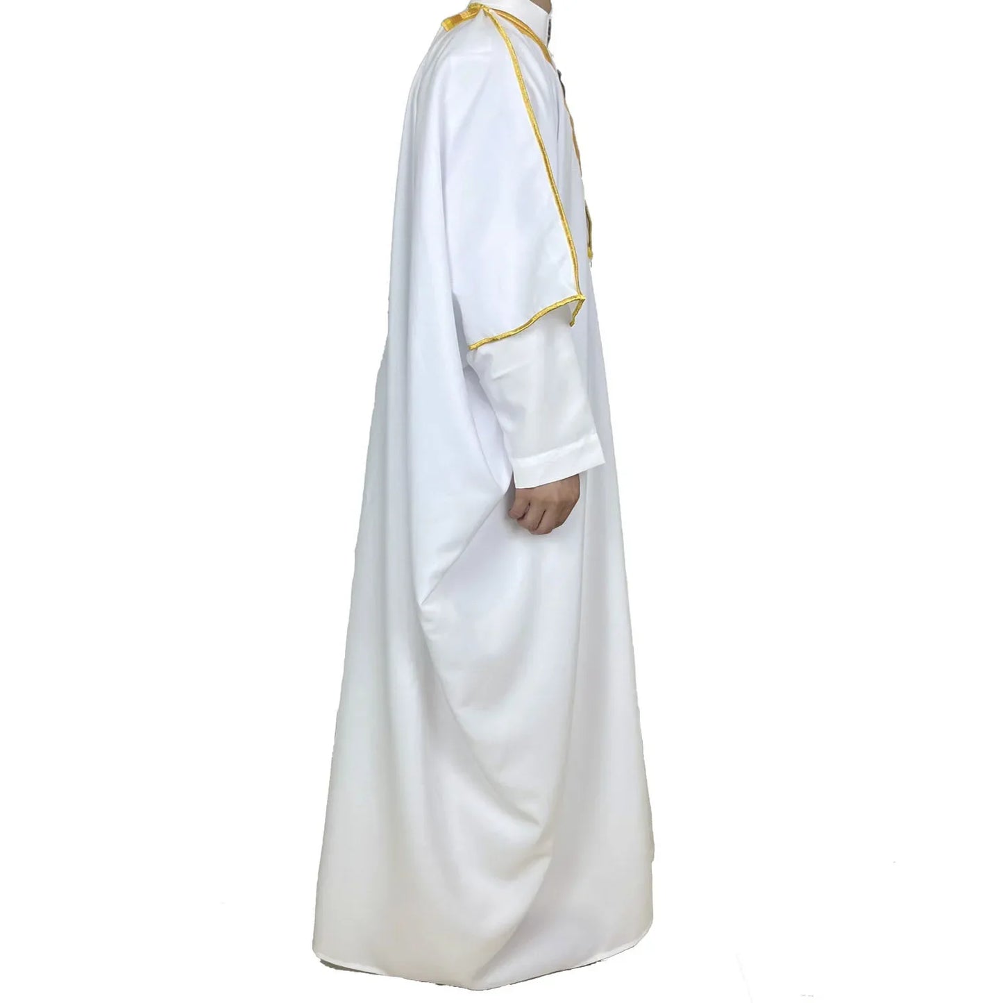 Cross-Border Embroidery Men's Formal Gown Arabic Conservative Long Kaftan Gown Malay-Arab Culture Academic Speech Gown