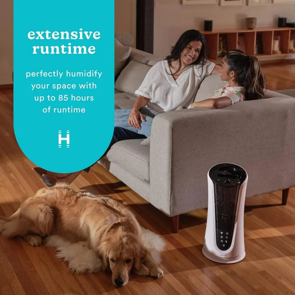 Ultrasonic Humidifier – Large Deluxe Air Humidifiers for Bedroom, Plants, Office – Cool and Warm Mist Humidifiers, Essential
