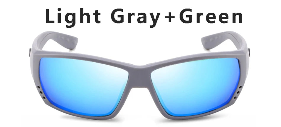 Square Sunglasses for Men and Women Classic Tuna Alley UV400 Mirror Driving Sport Eyewear