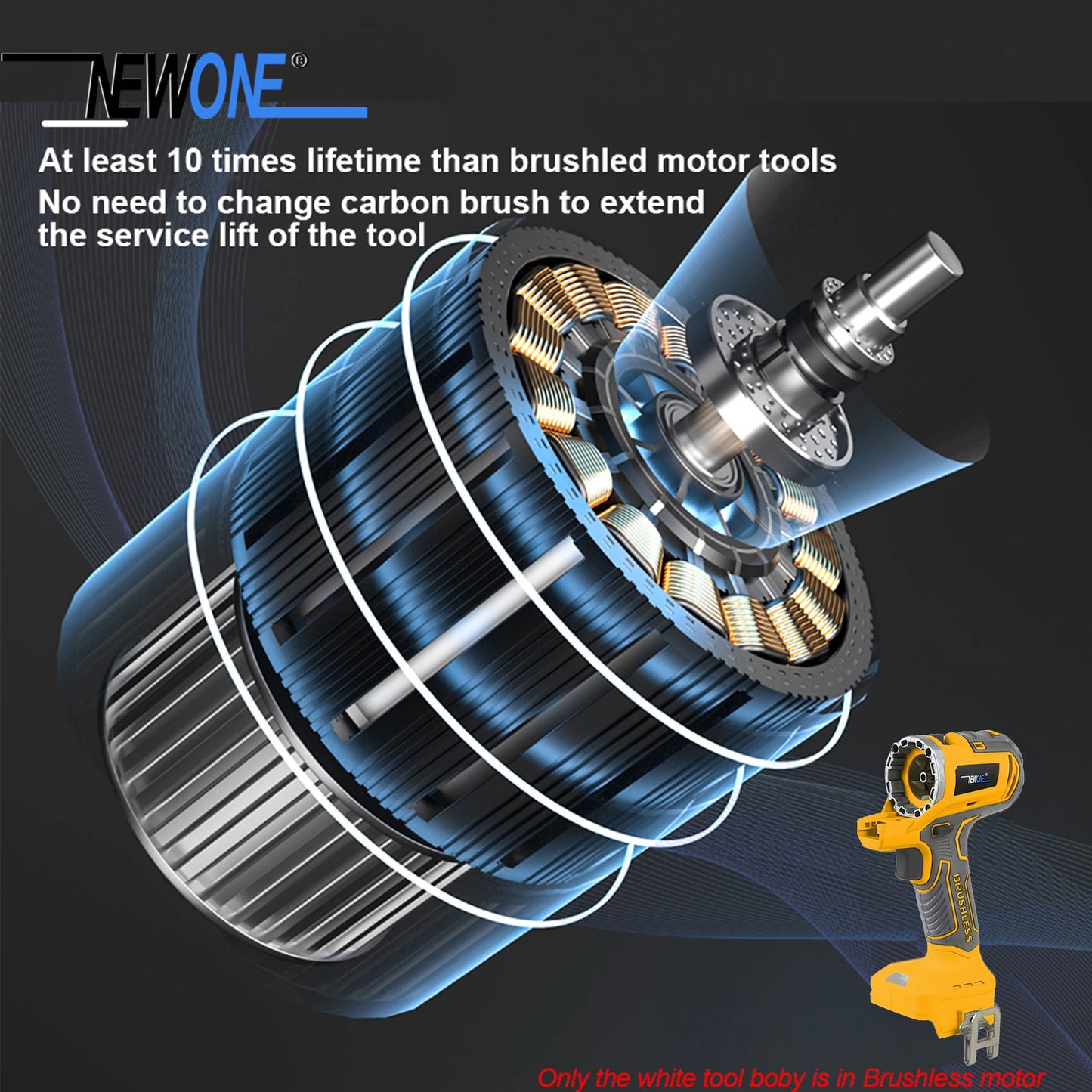 Brushless multifunctional 5-in-1 power tool combination set, a variety of accessories combination is very practical a good gift