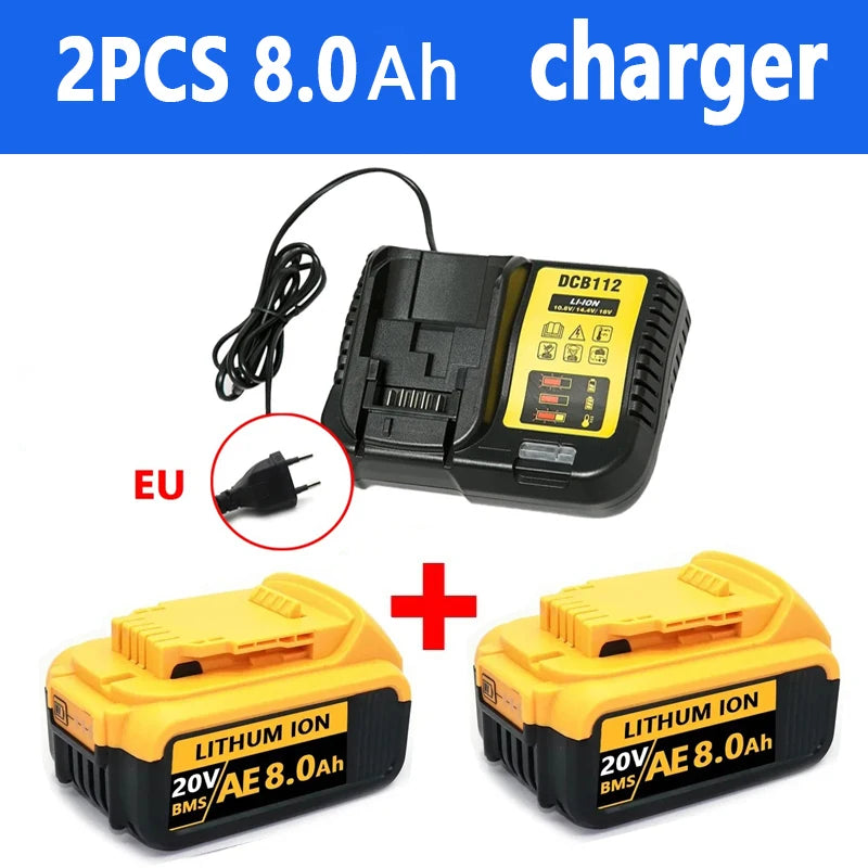100 Percent Compatible Dewalt 20V Battery 12Ah Rechargeable Li Ion Replacement Battery