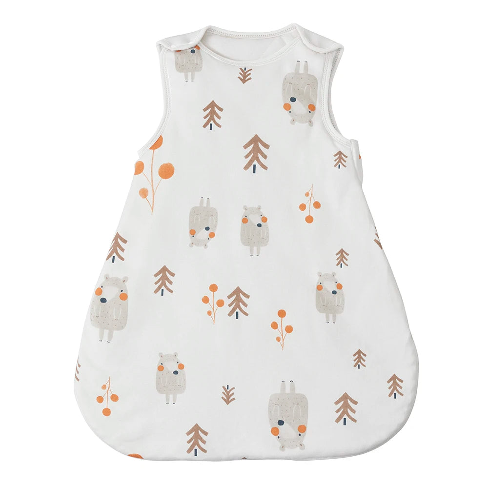 Sleeping Bags For Baby 0 To 24 Months Anti Kick Blanket Infant Quilt Sleepwear 2.5 Tog Stars Print Spring 100 Percent Cotton Vest Sleepsacks