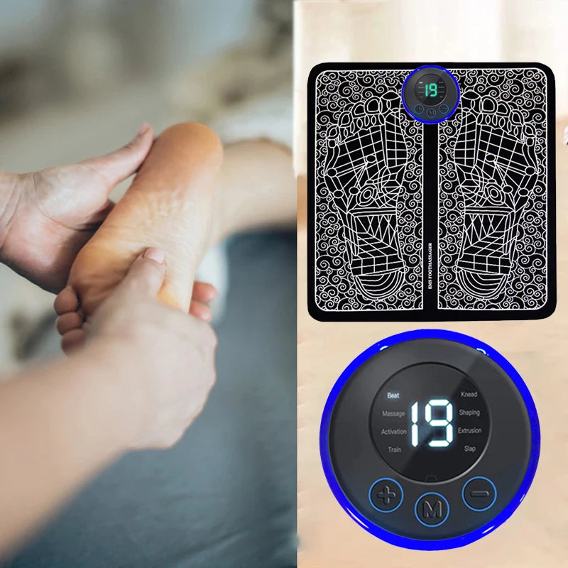 Electric Foot Massager Pad Muscle Massage Relaxation Trainer for Fitness and Home Use