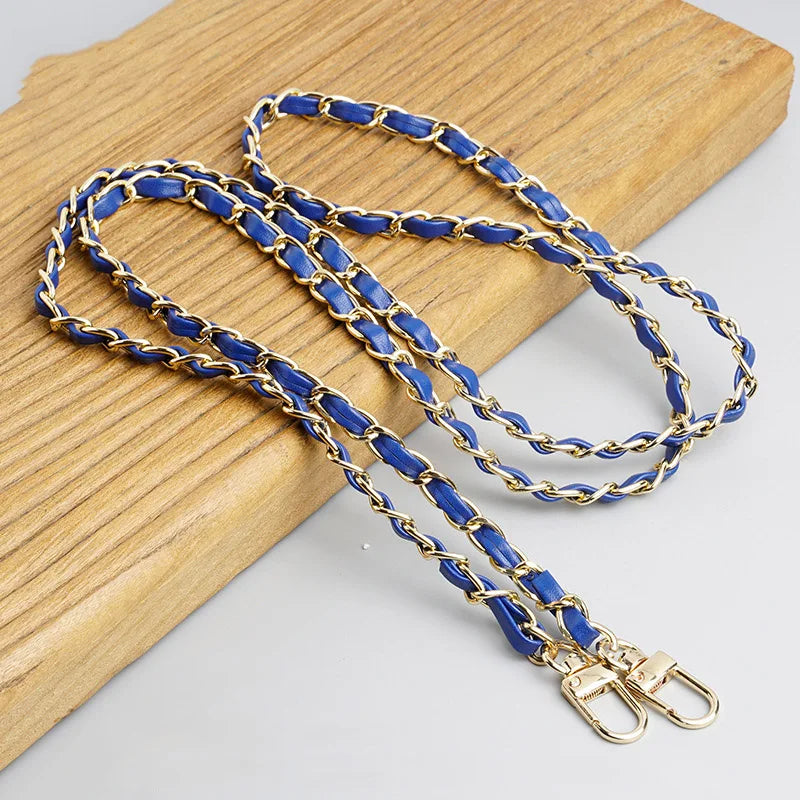 120cm Purse Chain Strap Crossbody Handbag Chains Replacement Leather Shoulder Bag Chain Straps Diy Women Girl Bag Part Accessory