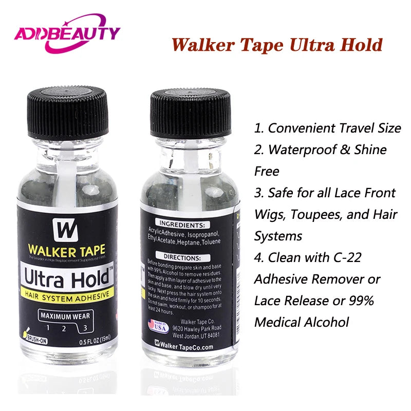 C22 Solvent Glue Remover for Toupee Ultra Walker Tape Glue for Lace Frontal Wigs Adhesive Glue Remover 118ml