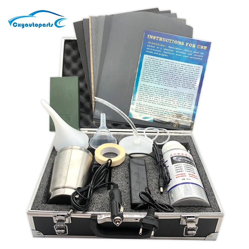 Car Headlight Polishing Kit 800ML Headlight Restoration Liquid Polymer Auto Headlamp Renovation Repair Clean Tool