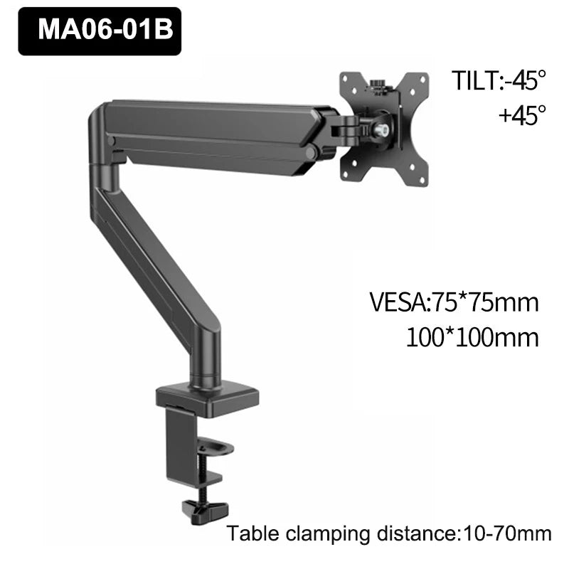 Single Dual Monitor Mount Up To 32 Inch Screens Adjustable Dual Monitor Stand For Home Office
