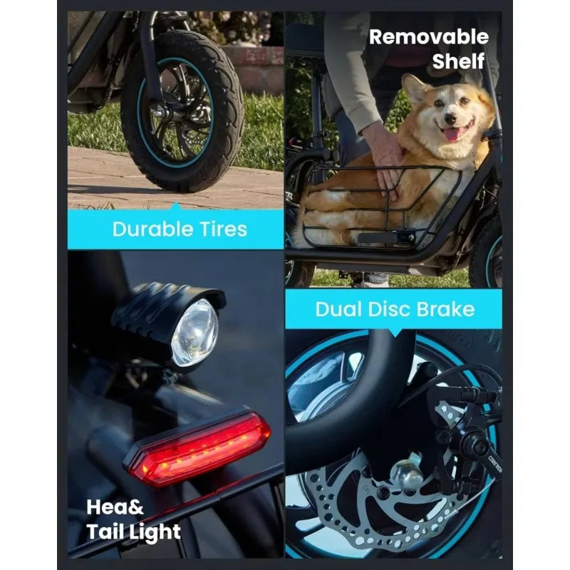 High quality.Electric Scooter with Seat for Adults, 550W Powerful Motor, 20-Mile Range, Speed up to 18.6MPH