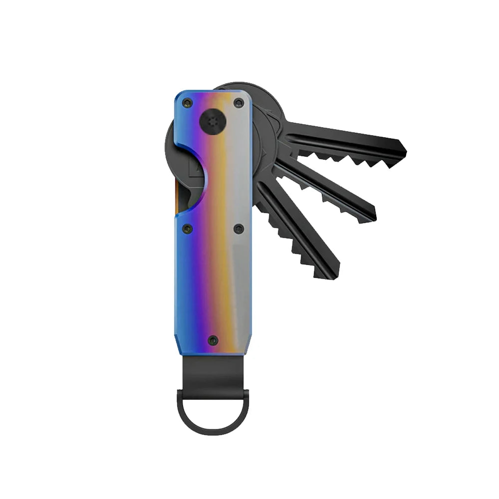 Key Organizer Compact Holder Metal Key Chain Minimalist Key Case for Keychain Secures 1 to 5 Keys