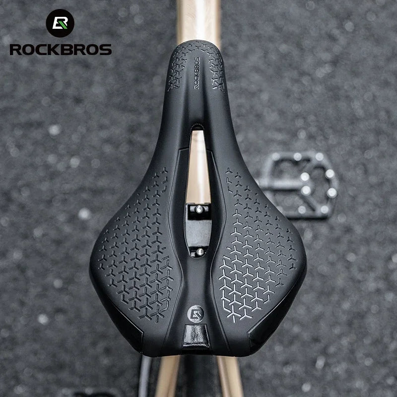 Rockbros MTB Road Bike Saddle PU Leather Cushion Breathable
