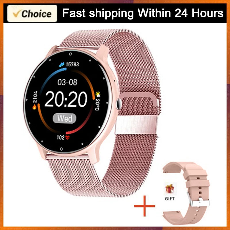 LIGE 2024 Smart Watch Women Men Lady Gift Sport Fitness Watches Heart Rate Monitor Waterproof Smartwatch For Xiaomi Android IOS