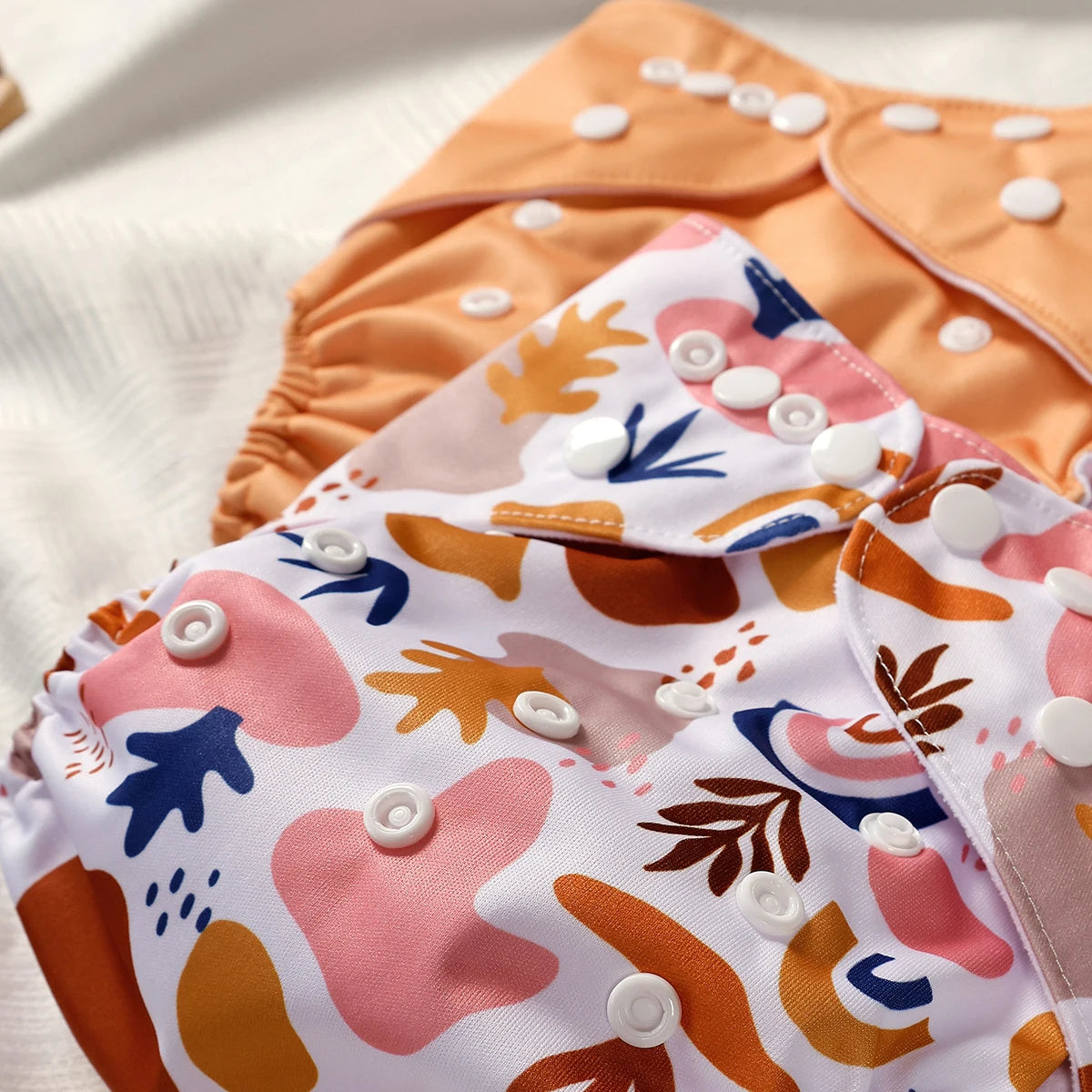 3PCS Washable Adjustable Diapers Soft Skin Friendly Breathable Comfortable for 3 to 15kg Babies