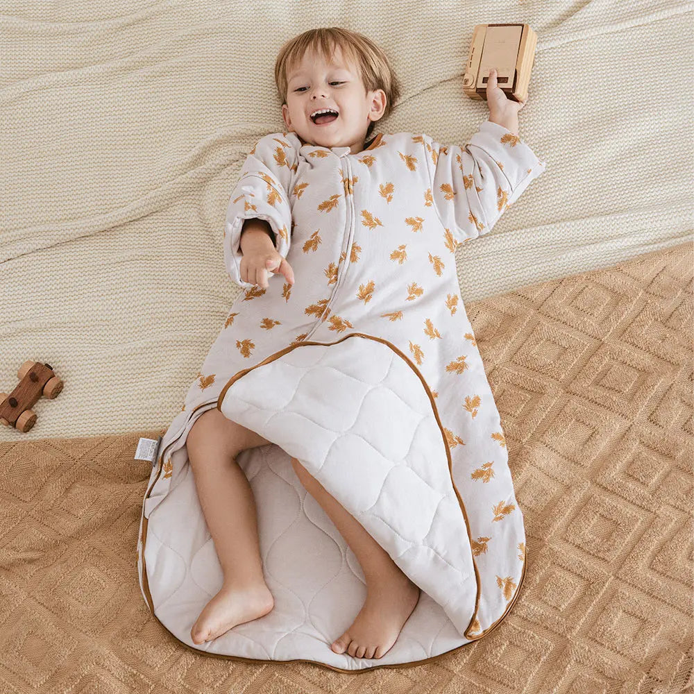 Sleeping Bag For Babies 0-24 Months Thicker Winter Sleep Sack Removable Sleeves Anti-Kick Baby Blanket 3.5 Tog