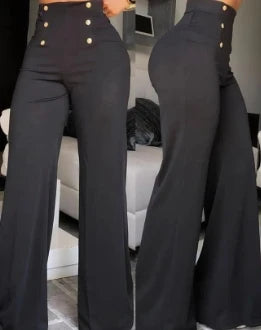 Women's High Waist Trousers 2025 Solid Color Skinny Leggings