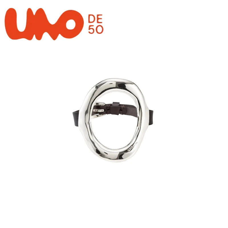 High-Grade UNOde50 Silver Plated S925 and Gold Plated 14K Bracelet Elegant Gift Choice for Women