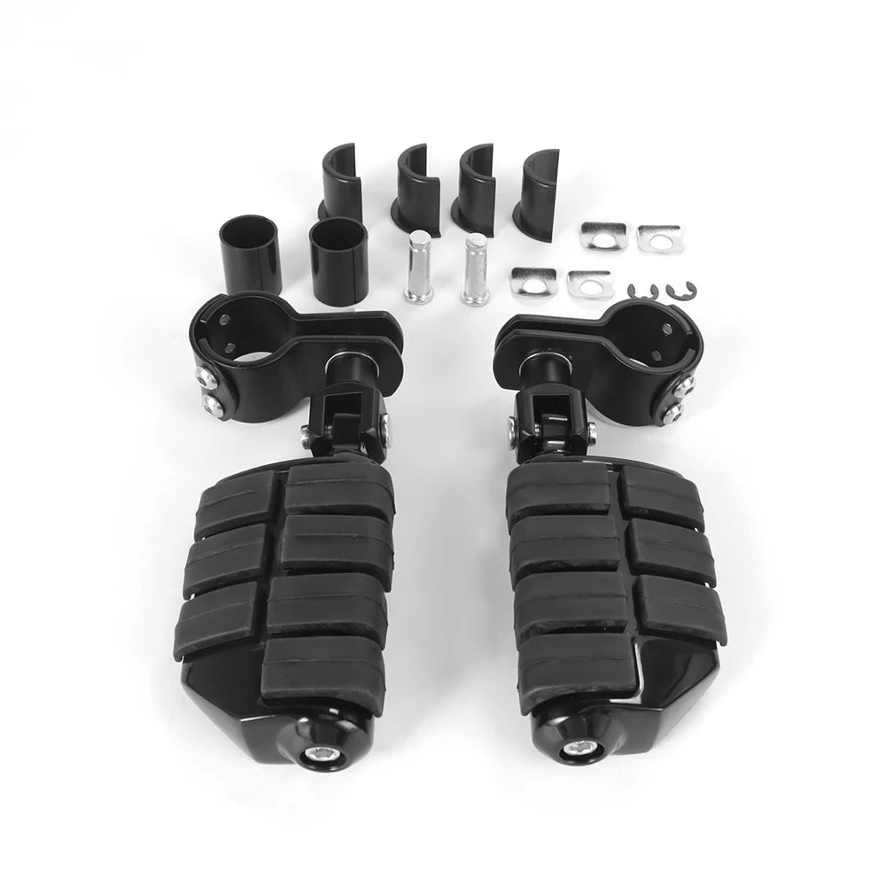 1 1/4 Inch 32mm Motorcycle Foot Rest Highway Engine Guard Foot Pegs for Harley Touring Honda Kawasaki Suzuki Yamaha