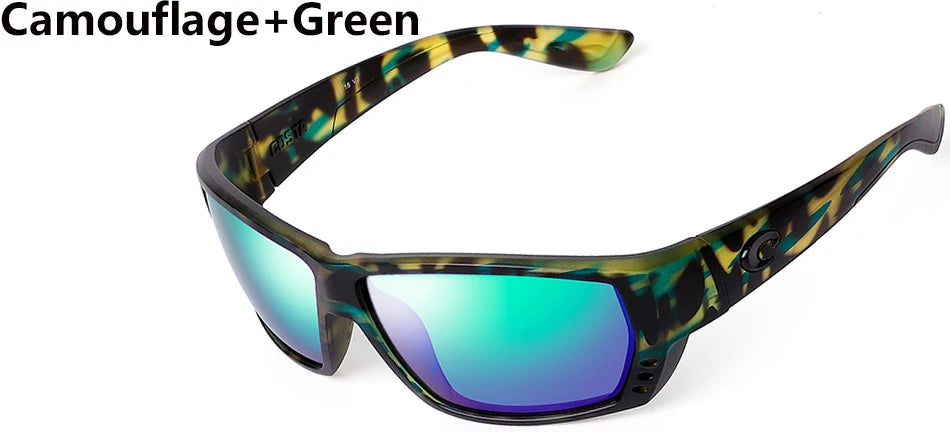 Square Sunglasses for Men and Women Classic Tuna Alley UV400 Mirror Driving Sport Eyewear