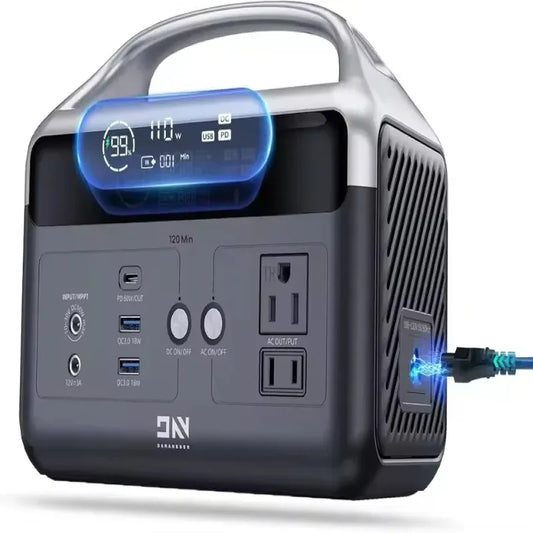 300W Solar Generator Portable Power Station 179Wh 56000mAh Rechargeable Battery for Outdoor Camping and Home Use