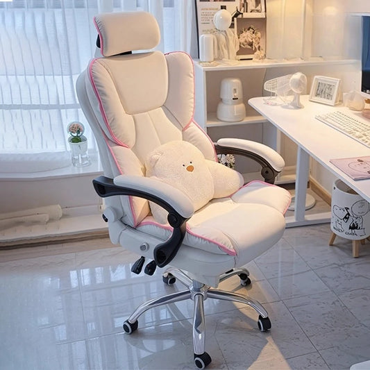 Home Gaming Chair Bedroom Sofa Recliner Ergonomic Office Backrest Chair Furniture Living Room Latex Cushion Swivel Chair