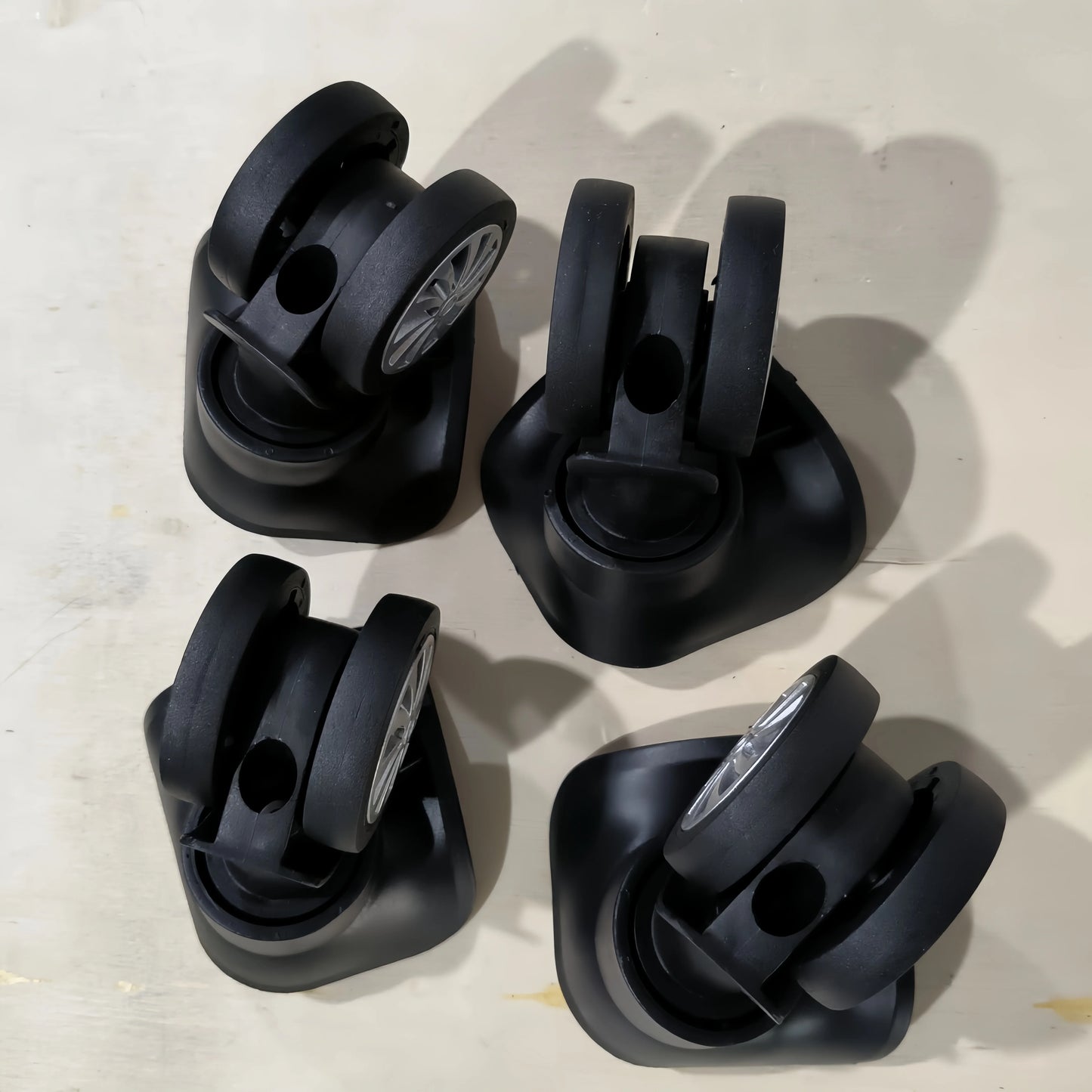 4pcs Luggage Caster Wheel Replacement Swivel Wheels for Suitcase with Screws Hardware Suitcase Wheel Repair Kit