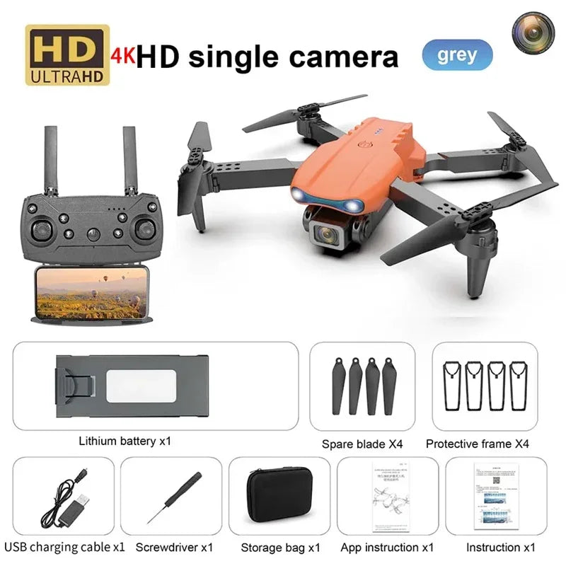New E99 Pro Drone GPS Professional 8K HD Camera FPV 5G Wifi Brushless Motor Foldable RC Quadcopter Obstacle Avoidance