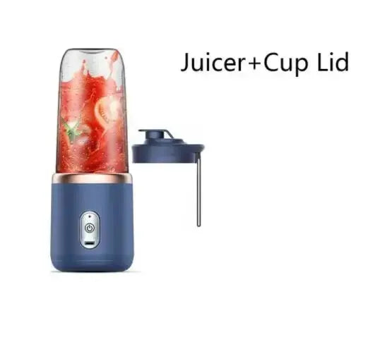 Portable Juicer Blender 400ml Electric Fruit Juicer USB Charging Smoothie Blender Machine with Two Cups