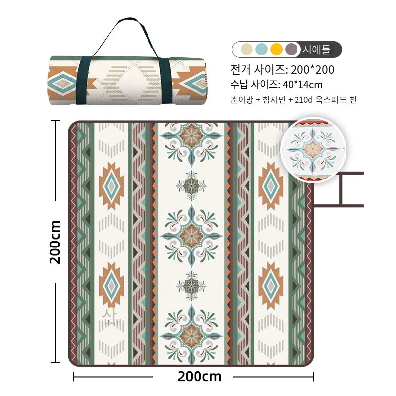 TARKA Big Size Camping Mat Thicken Picnic Pad Portable Folding Beach Mattress Outdoor Waterproof Moisture-proof Campsite Mats