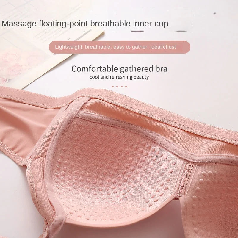 BC Cup Large Size No Steel Ring Comfortable Lingerie Push Up Breathable Women's Underwear Thin Cup Lenceria Femenina