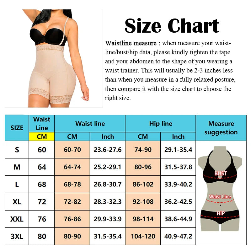 Belly Slimming Panties High Waist Girdles Shorts Colombian Shapers BBL Abdominal Reducing Corset Buttock Lifter Female Underwear
