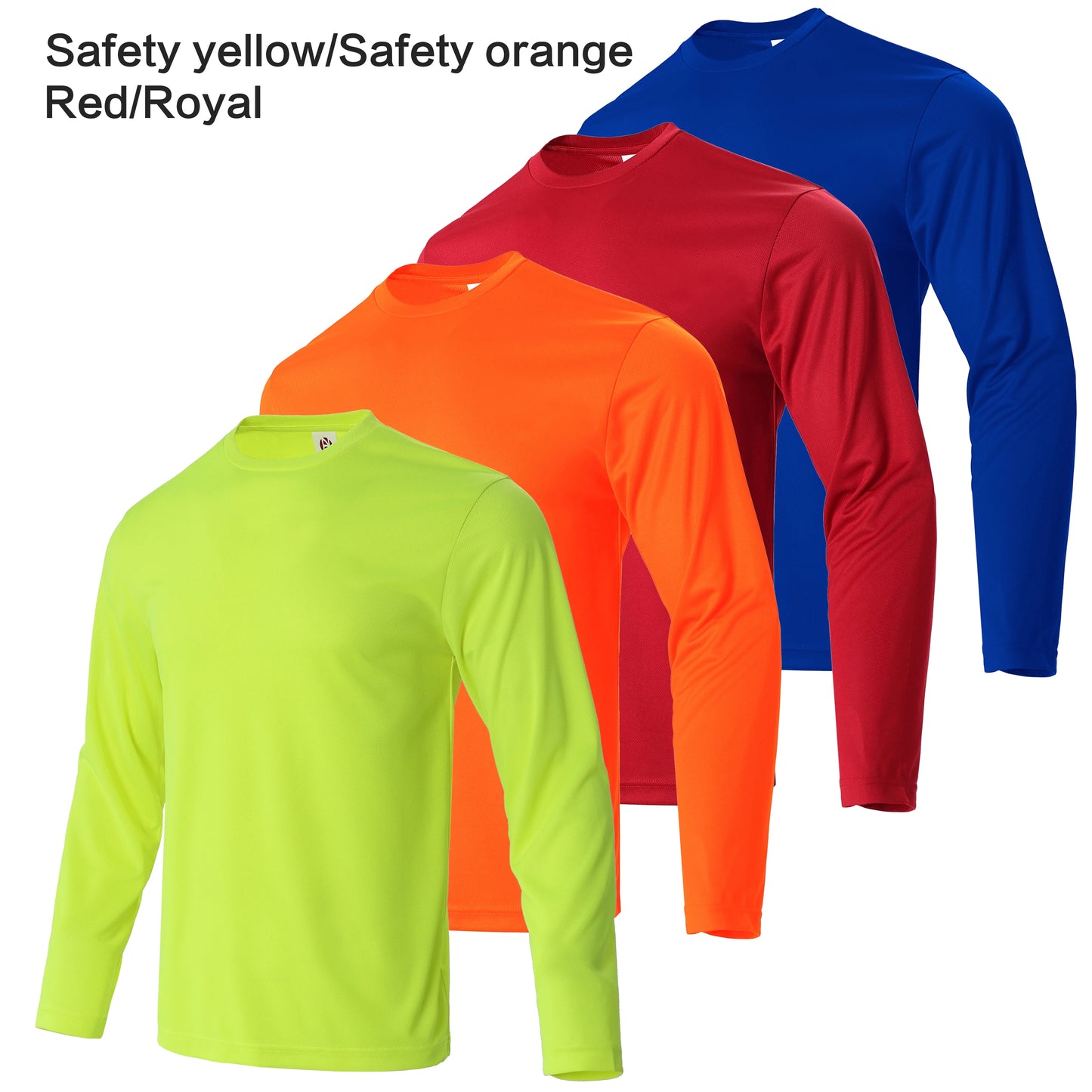 4-piece men's quick drying sports and fitness T-shirt long sleeved sports and running T-shirt