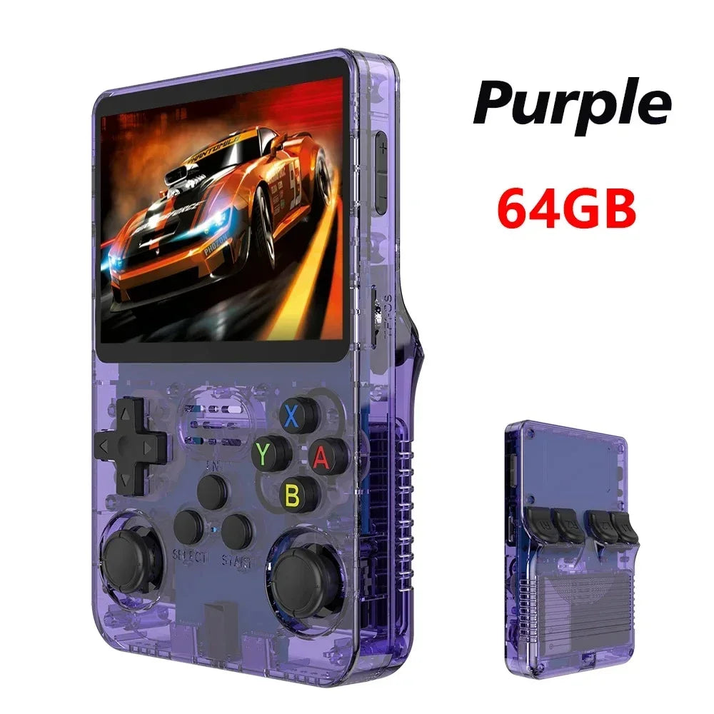 128GB Open Source R36S Video Game Console with 3.5 Inch Screen and 15000 Games