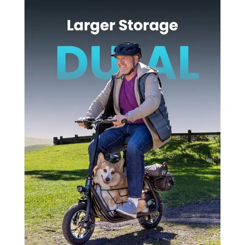 High quality.Electric Scooter with Seat for Adults, 550W Powerful Motor, 20-Mile Range, Speed up to 18.6MPH