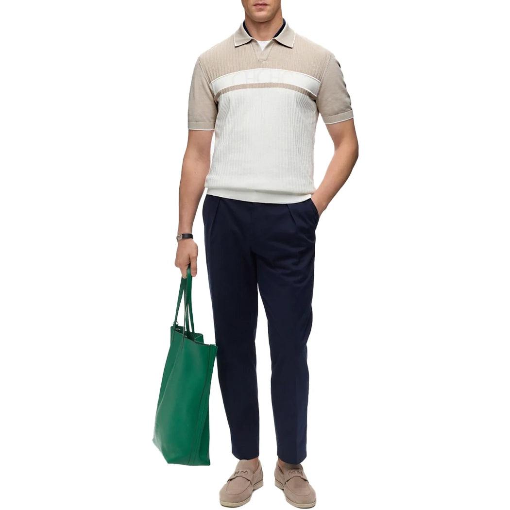 CHCH Summer Men's Polo Clothing Luxury T Shirt Casual Short Sleeve Drapped Loose Basic Splice Shirt Popular Knitwear