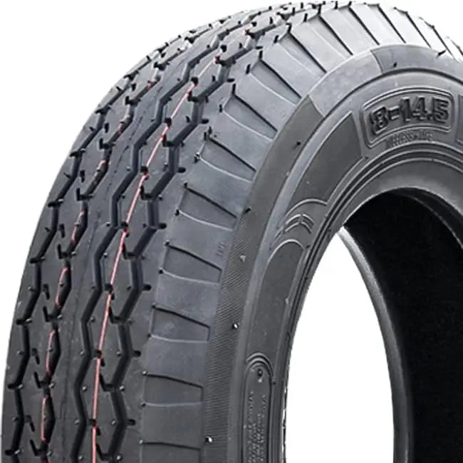 Set of 4 NM519 Premium Trailer Tires 8 14.5 Load Range G 14 Ply Black Side Wall All Season