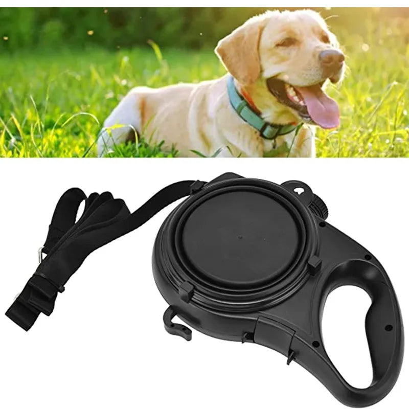 Multifunction Pet Dog Leash with Built In Water Bottle Bowl and Waste Bag Dispenser for Outdoor Walking Pet Accessories