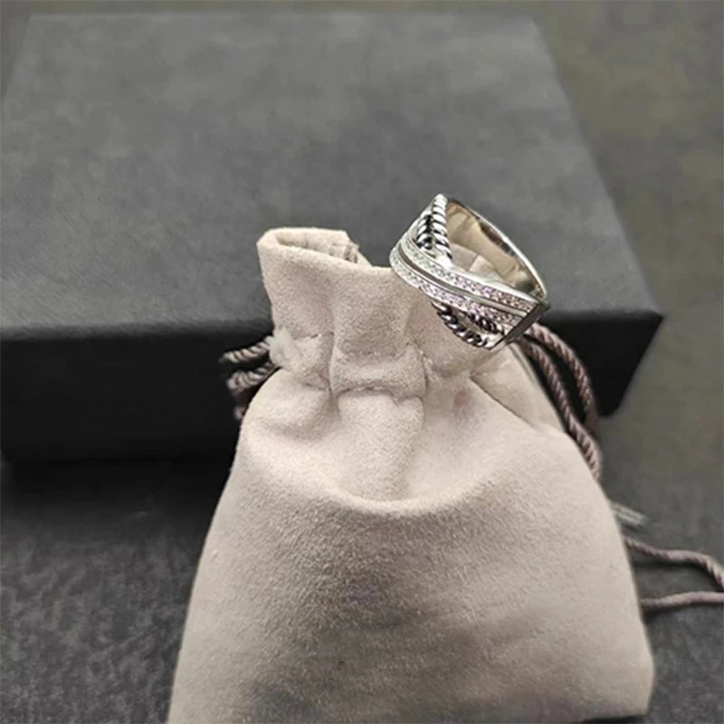 High Quality Stylish 925 Silver DY Latest Ring for Everyday Wear