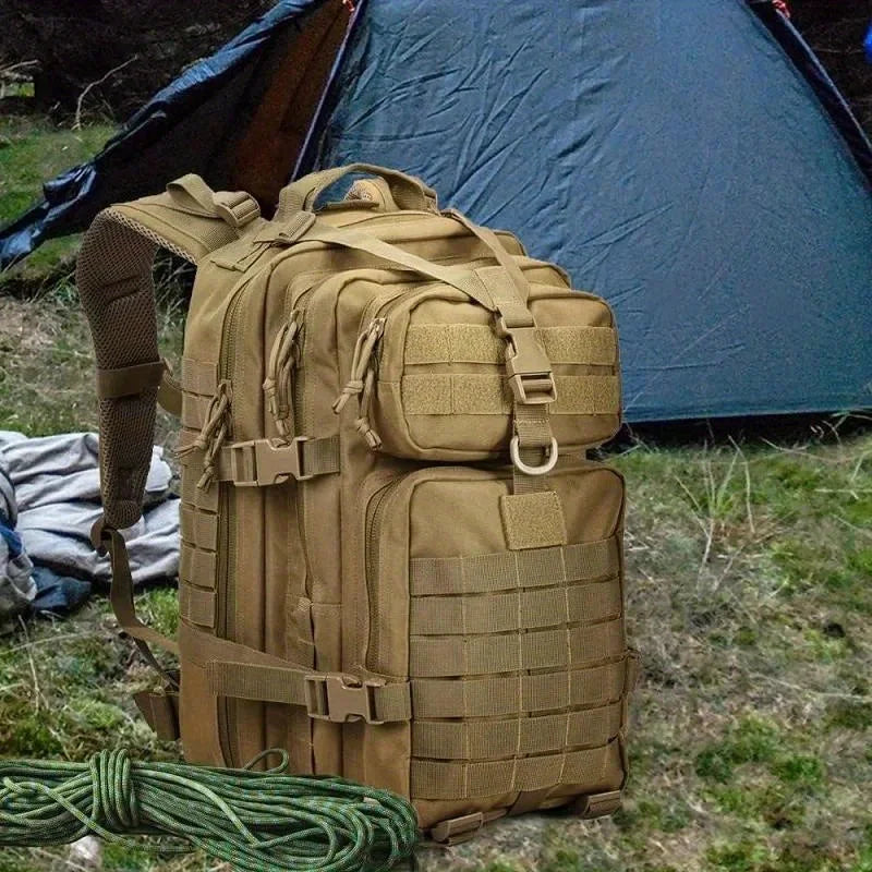 1pc Men's 1000D Nylon Waterproof Trekking Fishing Hunting Bag Outdoor Rucksacks Sports Camping Hiking Backpack