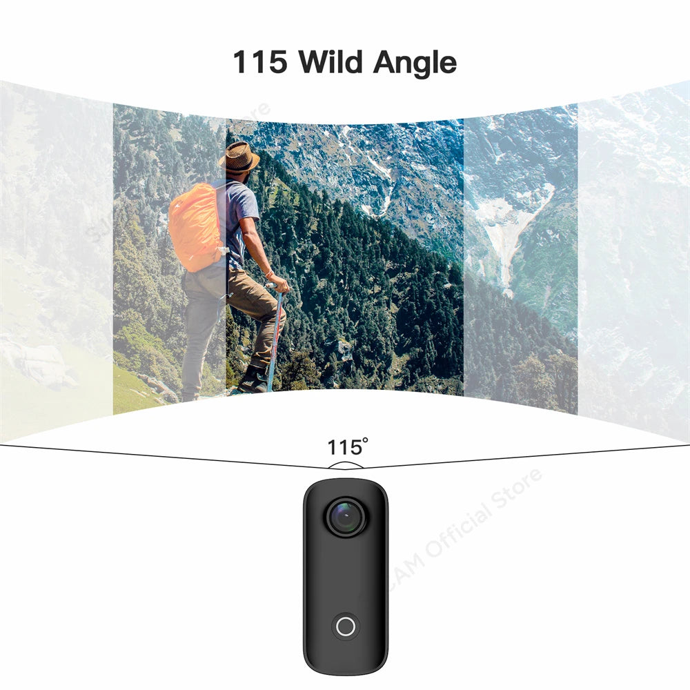 SJCAM C100 Plus Action Camera 4K 30M Waterproof 2.4G WiFi EIS for Sports and Outdoor Activities