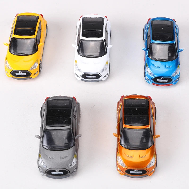 SHAODW 1:64 Veloster Turbo Alloy Model Car Diecast Collectible for Ages 18 and Up