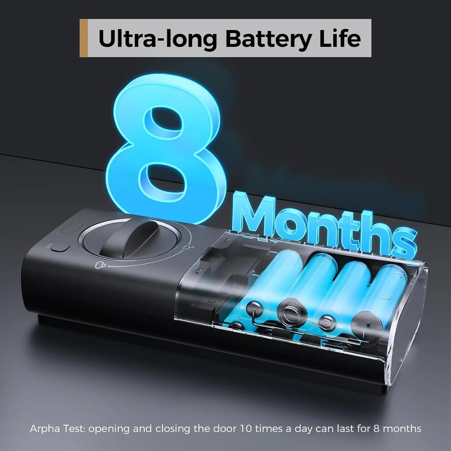 Arpha D280W WIFI Keyless Entry Door Lock 5-in-1 Smart Fingerprint Deadbolt w/ Keypad Electronic Deadbolt Auto-Lock One Touch Loc